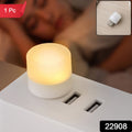 Mini Usb Led Night Light Bulb With Warm Glow For Bedroom And Travel Use (1 Pc)