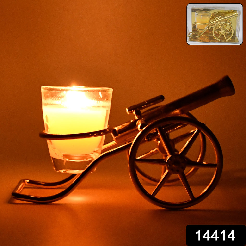 Top Cannon Tealight Holder  Candle Holder (1 Pc)
